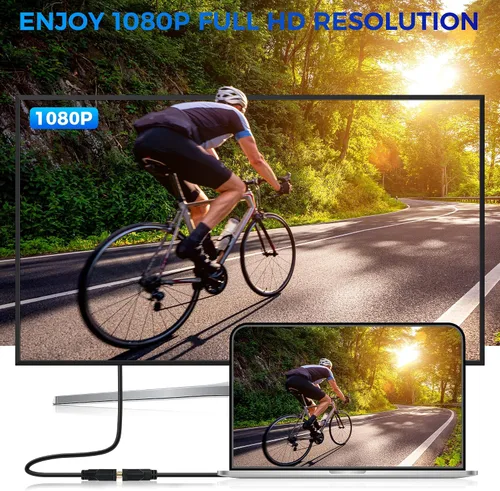 Vista 3 de Adaptador HDMI hembra a DVI macho (paquete de 2), conector DVI bidireccional macho a HDMI hembra, compatible con 1080P Full HD compatible con Roku