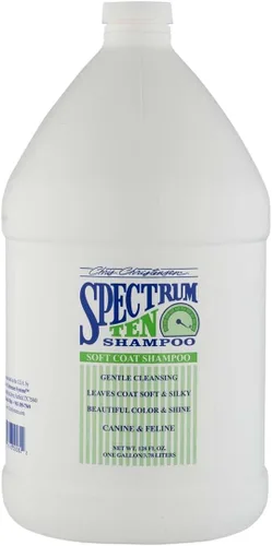Vista 10 de Chris Christensen Spectrum Ten Champú para perros, acicalar como un profesional, limpieza suave, brillo magnífico, fabricado en EE. UU., 16.0 fl oz