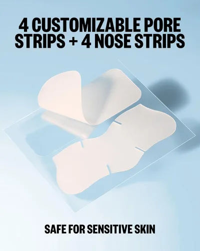 Vista 8 de PEACE OUT Tiras de poros para nariz y cara, removedor de puntos negros hidrocoloide absorbente de aceite, tiras minimizadoras de poros con retinol