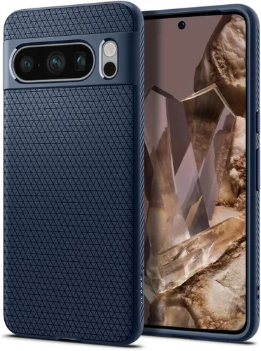Vista 15 de Spigen Funda para Pixel 8, Liquid Air (2023) [Sin Anillo Magnético] [Protección de Grado Militar] - Abyss Green