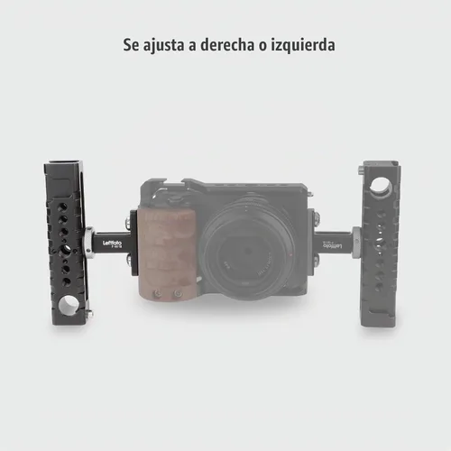 Vista 6 de Agarre universal para cámara con mango superior/mango lateral, para cámara DSLR, videocámara, videocámara, videocámara, película, con soporte