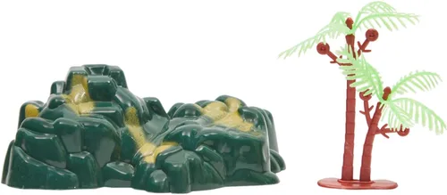 Vista 8 de BLUE PANDA Juego de 300 figuras de acción del ejército con bolsa con cremallera, soldados de plástico rojo, plateado, bronceado y verde con tanques