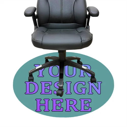 Vista 38 de Tapete redondo personalizado para silla de escritorio de oficina, diseño de tu propio logotipo de foto, texto, alfombrillas circulares