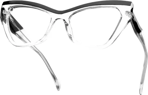 Vista 32 de Blue Light Blocking Glasses for Women Men Metal Round Frame Gris (Smoke Grey)
