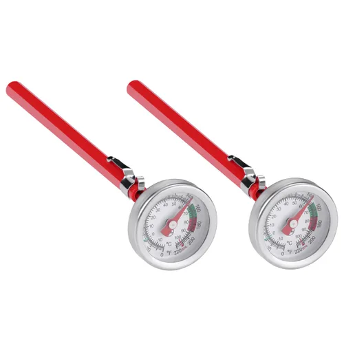 Vista 4 de Paquete de 2 Termómetros de Lectura Instantánea de Bolsillo para Espumar Leche con Esfera de 1 Pulgada y Sonda de 5 Pulgadas con Clip, Mejor