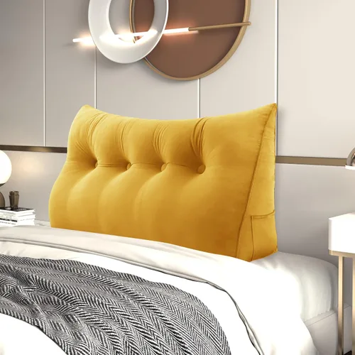 Vista 28 de Almohada de cuña para cabecero de cama Almohada pequeña de refuerzo para cabecera Almohada de lectura para sentarse en la cama para adultos, cojín