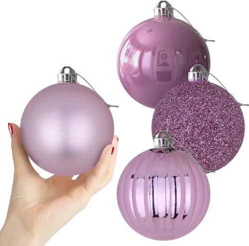 Vista 99 de Esferas pequeñas de bronce de 1.6 pulgadas para decoración del árbol de Navidad, adornos inastillables para cumpleaños, Halloween, vacaciones, boda