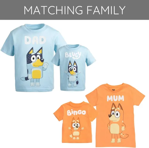 Vista 5 de Bluey - Camiseta familiar a juego, tallas de niño a adulto (2T - 3XL)