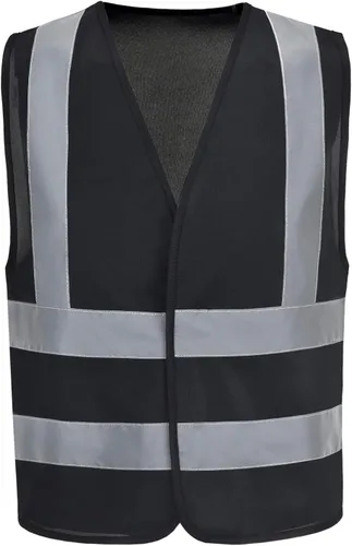 Vista 16 de AYKRM chaleco de alta visibilidad de 12 colores con alta visibilidad reflectante para trabajo de construcción y seguridad (XS-8XL)