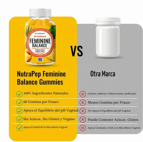 Vista 5 de NutraPep - Gomitas probióticas de equilibrio femenino para mujer
