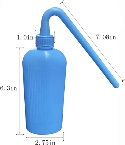 Vista 6 de Botella de limpieza de bolsas de colostomía - Herramienta de limpieza de plástico, adecuada para bolsas de ostomía permanente
