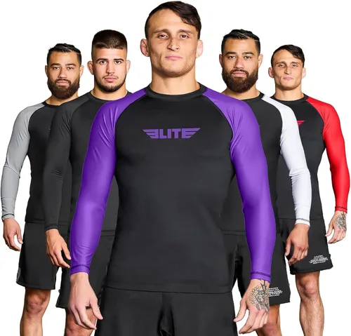 Vista 38 de Elite Sports MMA, BJJJ, No-Gi, protección de entrenamiento de manga corta