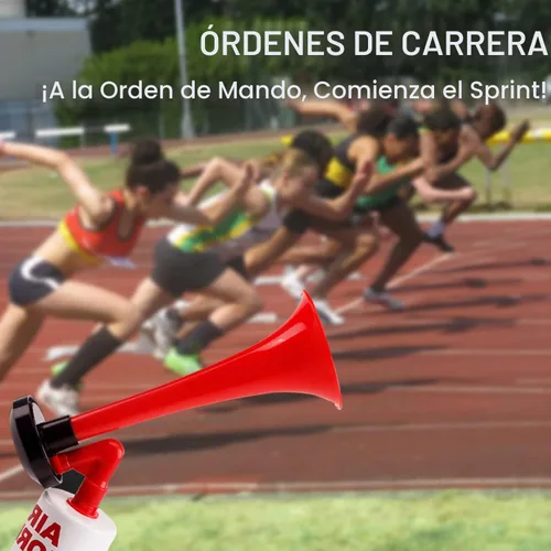 Vista 5 de Bocina de aire de mano, cuernos de seguridad para barcos, emisor de ruido de estadio para eventos deportivos, cuernos de trompeta, sonidos, bocinas