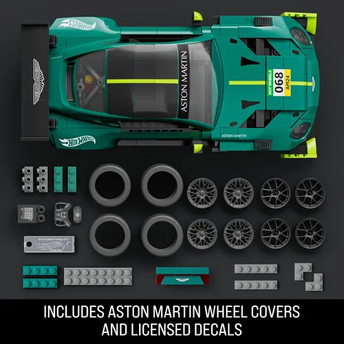 Vista 4 de Mattel Brick Shop Hot Wheels ’24 Aston Martin Vantage GT3 Building Set