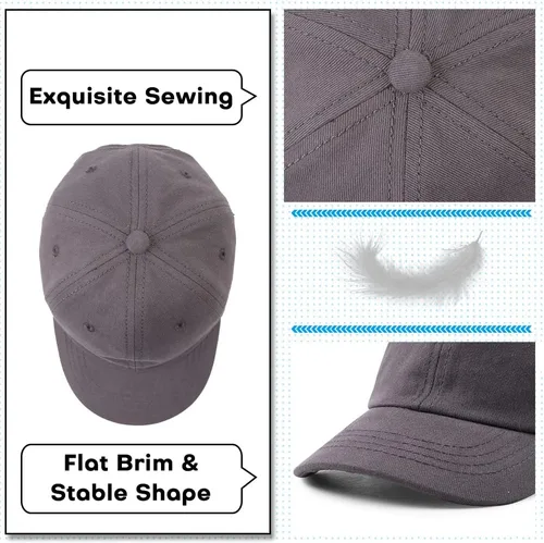 Vista 22 de Peecabe Gorra de béisbol para niños pequeños, unisex, de algodón, ajustable, para bebés, niños, gorra de béisbol para niñas de 1 a 5 años