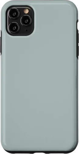 Vista 4 de iPhone 12 mini simple elegante color sólido luz polvo azul hielo caso