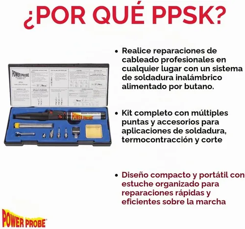 Vista 3 de Power Probe Kit soldador de butano (PPSK)