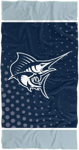 Vista 64 de LOGOVISION Manta Abilene Christian University, 30x60 Logo Dots CottonFront/PolyBackBeachTowel