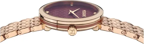 Vista 3 de Missoni Reloj MWY100520 para mujer, color rojo, 1.142in, Oro Rosa, Missoni M1