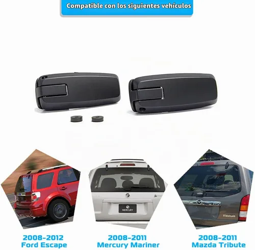 Vista 4 de Juego de bisagras de vidrio para ventana trasera y puerta elevada, par derecho izquierdo para Ford Escape Mercury Mariner Mazda Tribute #