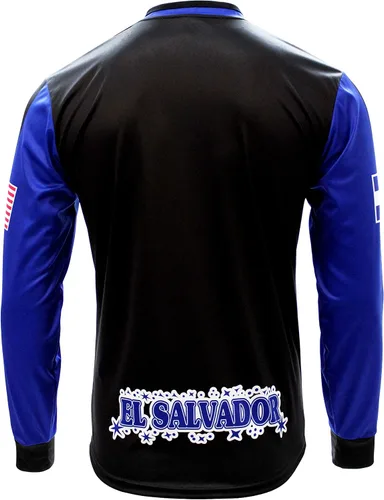 Vista 4 de Jersey Hombre El Salvador y USA Arza Design Manga Larga
