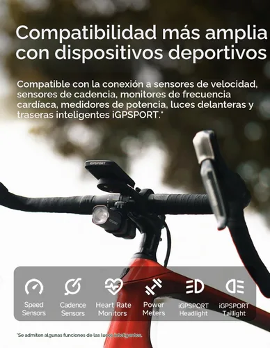 Vista 8 de iGPSPORT BSC100MAX GPS Bike Computer, 3 '' Pantalla Auto Start/Stop Custom Data 40H Impermeable Bicicletas Computadora Inalámbrica