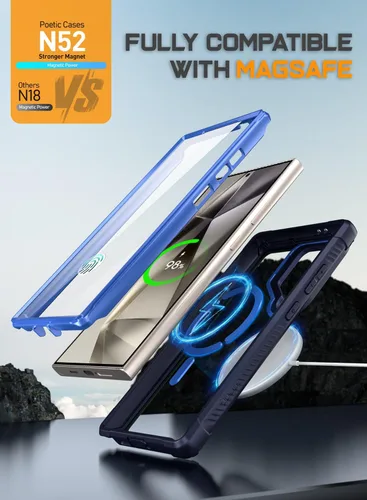 Vista 5 de Poetic Guardian - Funda compatible con Galaxy S24 Ultra 5G de 6.8 pulgadas, [soporte de cámara integrado]