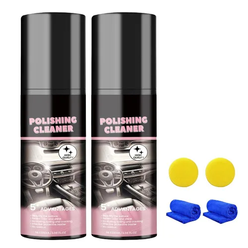 Vista 8 de Limpiador de interiores de automóvil, limpiador de pulido para detalles de interiores, aerosol para detallado interior del automóvil, limpiadores