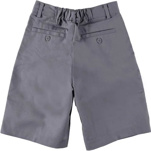 Vista 3 de Uniforme corto plisado universal para niños, Gris, 4