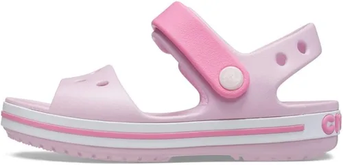 Vista 3 de Crocs Sandalias Crocband para niños Rosa Bailarina