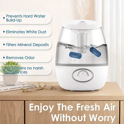 Vista 7 de Cartucho de desmineralización para humidificador 20X compatible con la mayoría de humidificadores, repuesto para limpiador de tanque