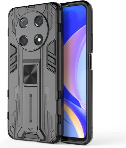Vista 2 de Pzwoxukhov Funda para Huawei Nova Y90 CTR-LX2 / Enjoy 50 Pro CTR-AL00, funda protectora con función de atracción magnética, color negro