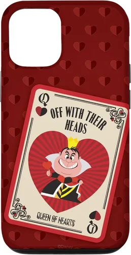 Vista 28 de Disney Carcasa para iPhone 17, diseño de villanos, la reina de corazones con sus cabezas, color rojo
