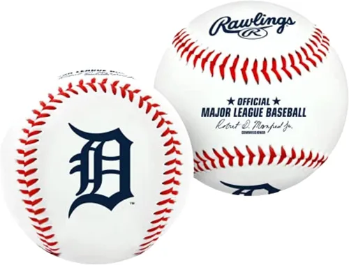 Vista 24 de Rawlings Béisbol oficial de la MLB 2026 con logo del equipo Todos los 30 equipos de la MLB disponibles
