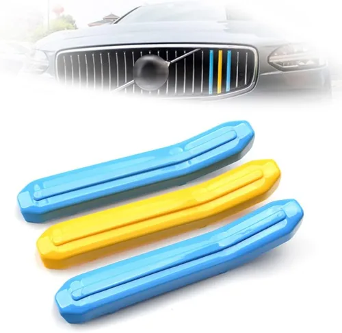 Vista 4 de ontto Apto para Volvo S60 2020 2021 Insertos de Rejilla Tiras Molduras Riñón Delantero Tira Decorativa Rejillas Color A