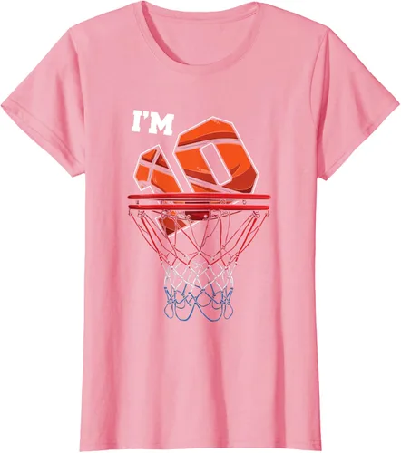 Vista 11 de Camiseta de regalo de cumpleaños con red de baloncesto de 10 años, Negro