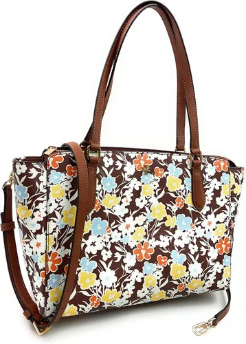 Vista 2 de Tory Burch Emerson - Bolso pequeño con cremallera superior estampada Reverie Reverie
