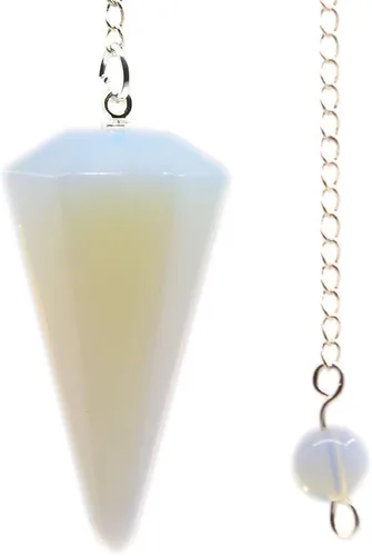Vista 23 de Justinstones - Dije de piedras preciosas con cristales de roca hexagonales en punta reiki chakra