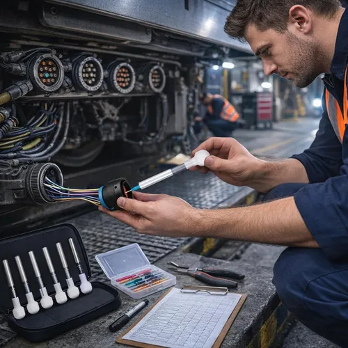 Vista 8 de JRready ST5239-HT250 Kit de herramientas de inspección de conector, herramientas de dinamómetro de retención de contacto portátil y herramientas