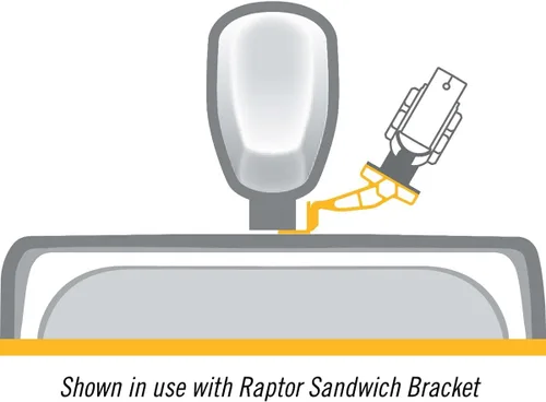 Vista 5 de Minn Kota Jack Plate Adapter Bracket for Raptor – Port