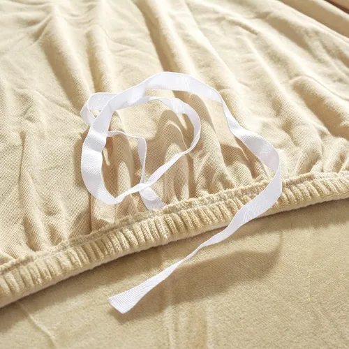 Vista 7 de Fundas de terciopelo grueso para sofá de felpa de 1, 2, 3, 4 plazas, funda de sofá de alta elasticidad, protector de muebles con 1 funda de almohada