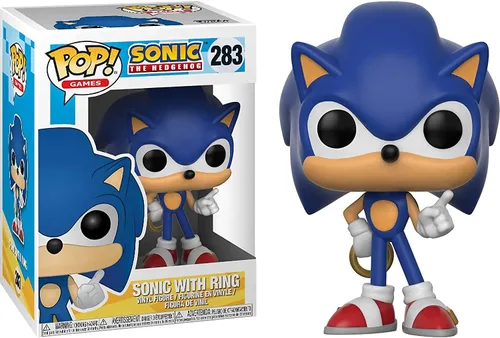 Vista 2 de POP Funko Games: Sonic The Hedgehog - Figura de vinilo de Sonic con anillo