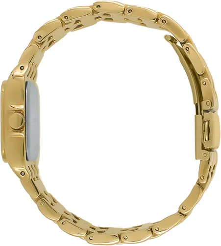 Vista 3 de Peugeot Women Tank Crystal Bezel Roman Numeral Panther Link Bracelet Watch Dorado