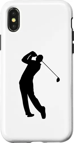 Vista 4 de iPhone 14 Golf Player Golfista con Golf Club Golf Sport Case