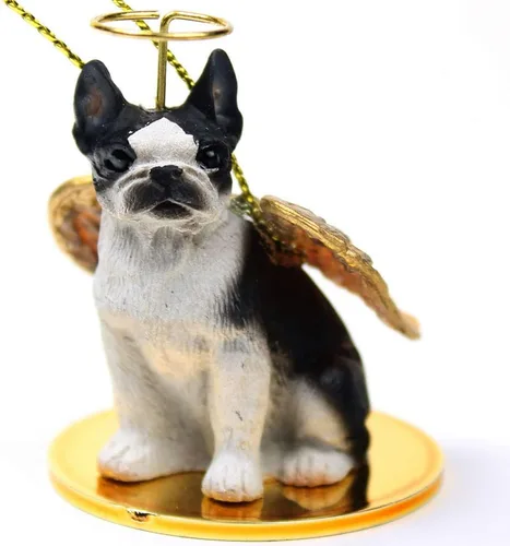 Vista 112 de Conversation Concepts Adorno navideño: Chihuahua, pelo largo 19-Dorado