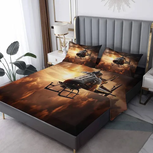 Vista 63 de Juego de sábanas tamaño individual con águila calva, sábanas de cama de águila, microfibra suave y bolsillo profundo y sábanas estampadas sin