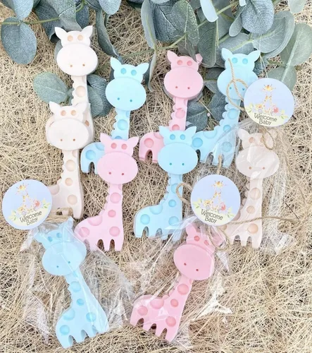 Vista 6 de Giraffe Soap Favors - Giraffe Baby Shower Favors, Boy Girl Baby Giraffe Decorations, Safari Jungle Baby Shower Party Gift
