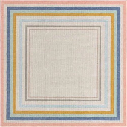 Vista 16 de Unique Loom Lotus Collection - Alfombra de área - Guyana (2' x 3' 1" Rectángulo, Azul/Azul Claro)
