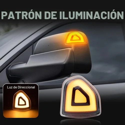 Vista 2 de Luces LED de Señal de Giro para Espejo Lateral Compatible con Ram 1500 2010-2023/para Ram 1500 Classic 2019-2022/para Ram 2500 2010-2018/para Ram