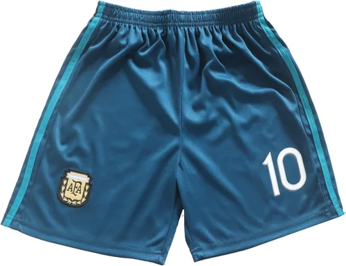 Vista 5 de BIRDBOX 2021 Argentina Away Dark Blue #10 Lionel Messi - Conjunto de camiseta y pantalones cortos de fútbol para niños, tallas juveniles